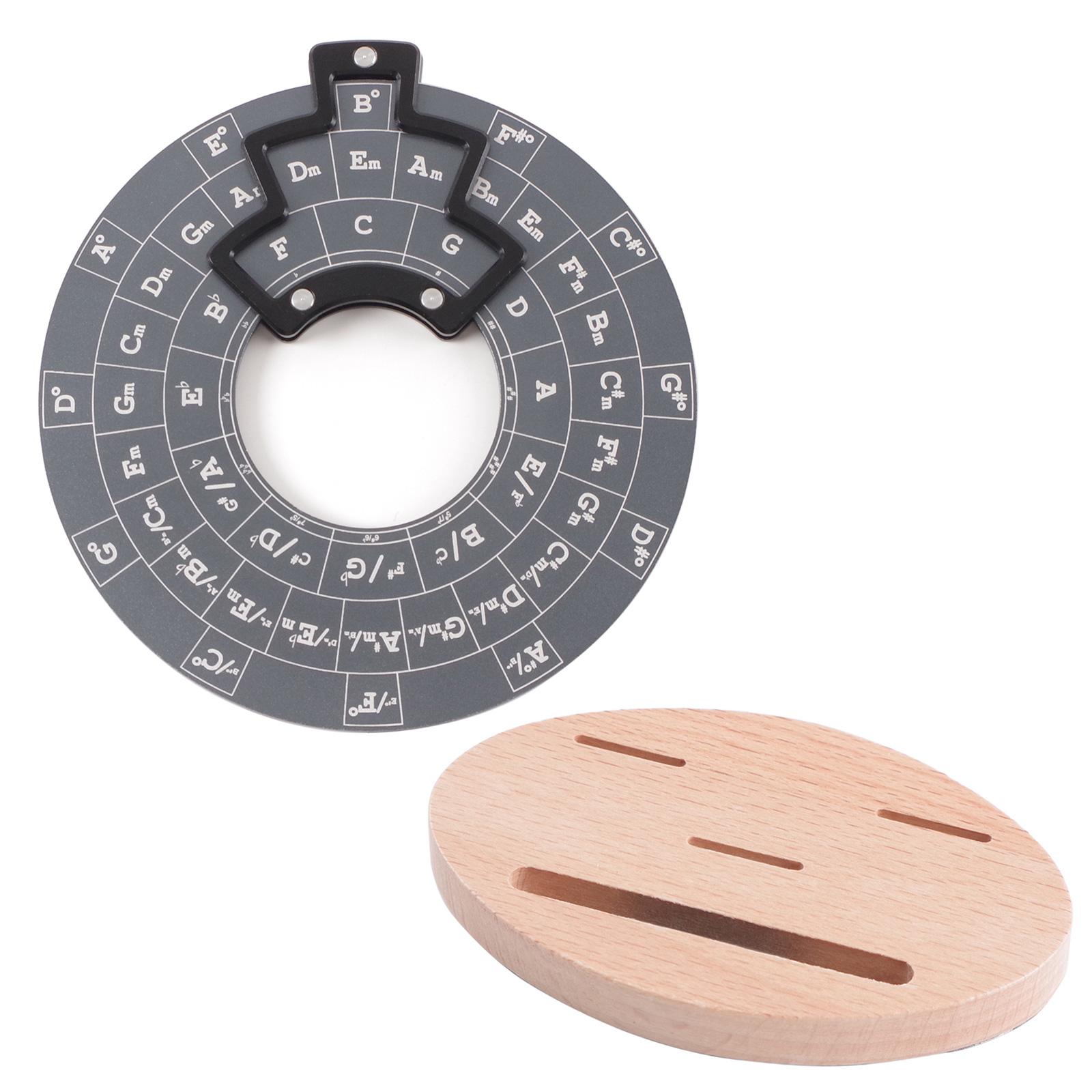 

Колесо аккордов для гитары Круглые мелодии Инструмент для аккордов с базой Музыкальный образовательный инструмент Аксессуары для музыкальных инструментов серый