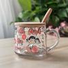 Ming Ling Strawberry Girl Glass Cup