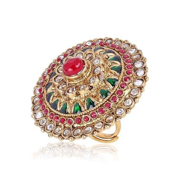 

Модное кольцо с золотым покрытием для женщин| Свободный размер