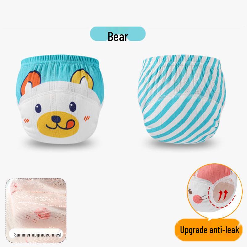 Klasse A Baumwolle Atmungsaktiv Waschbar Baby Trainingshosen für Mädchen: Sommer Mullwindel Unterwäsche