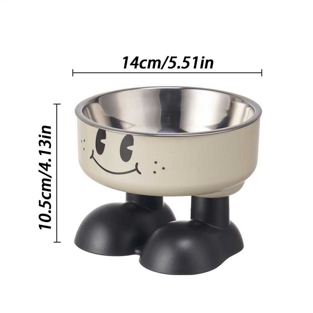 

Миски для собак приподнятые, герметичные, кормушка, нержавеющая сталь, приподнятые миски для животных для снижения усталости суставов и шеи, поение водой, для домашних собак белый