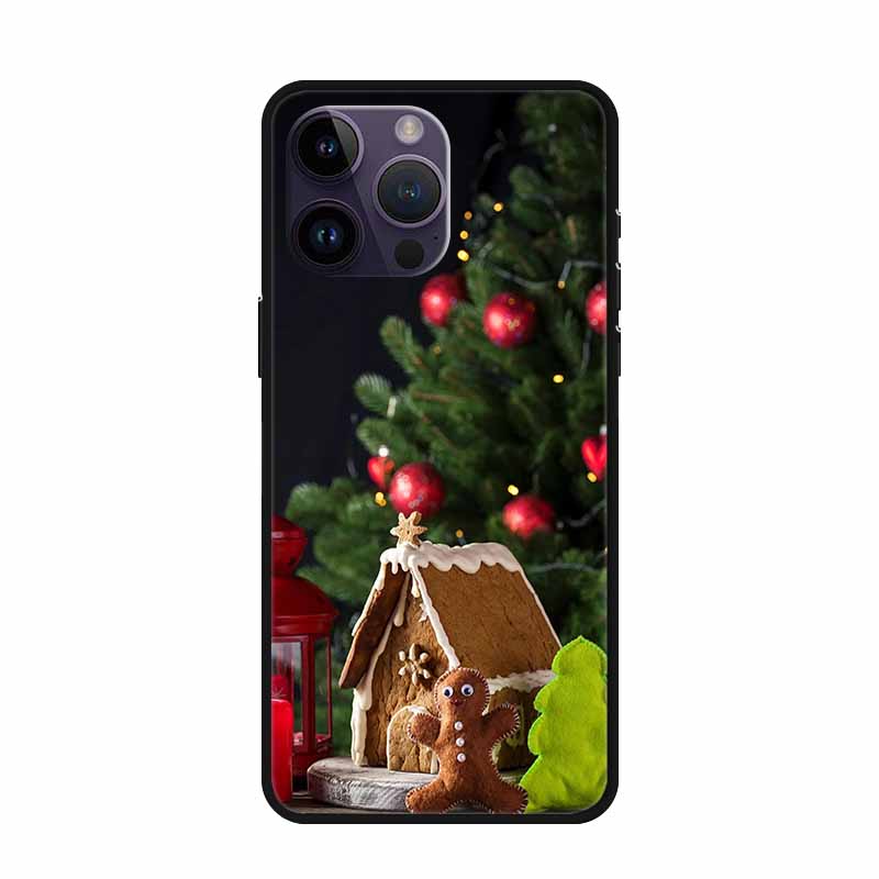 Christmas Case For iPhone 15 Pro Max Cover iPhone 15 Plus Lovely Soft Silicone TPU Back Phone Case For iPhone 15 Pro Cover Coque