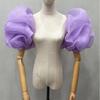 DIY Puffy Bridal Sleeves Organza Removeable Short Arm Sleeves Decorative Sleeves for Wedding Gowns