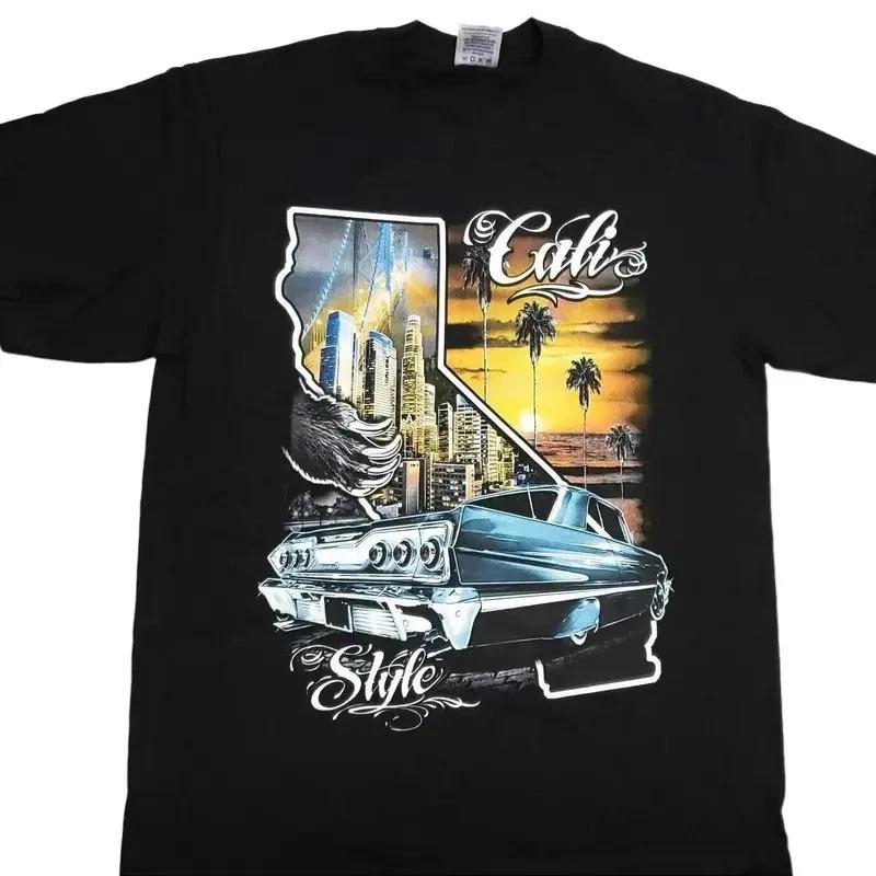 CALIFORNIA LOWRIDER T-shirt Cali Style Low Rider Urban Streetwear Men s Tee New, XS