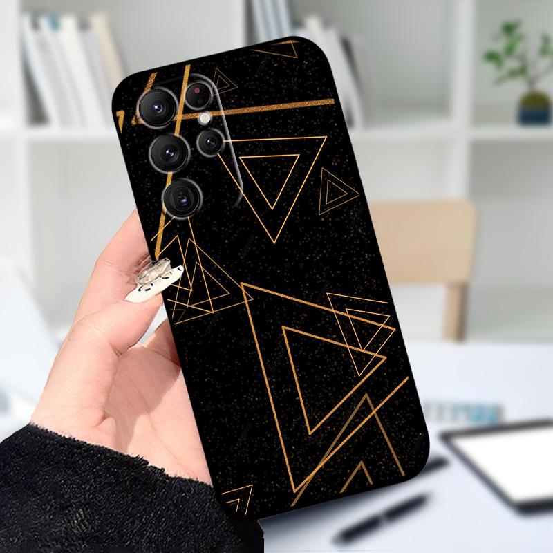 For Samsung S25 S22 Ultra 5G Case S25 Edge Lovely Flower Printed Cover Phone Cases For Galaxy S23 S24 FE Silicon Soft TPU Shells