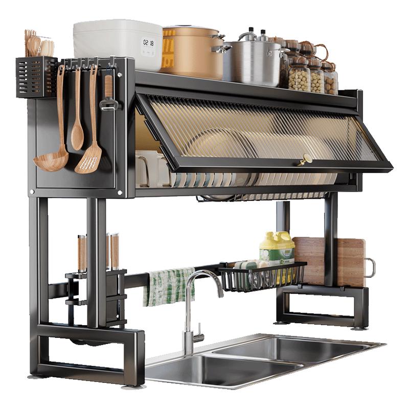 Shuaishi Kitchen Over-Sink Dish Drying Rack with Storage