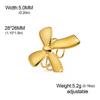 Cazador Cute Bowknot Rings Trend 2026 Stainless Steel Jewelry Adjustable Rings for Women Party Wedding Brithday Gifts New