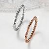 Classic Fashion Twisted Rope Slim Ring for Women Stainless Steel Wave Geometric Exquisite Finger Rings Simple Party Jewelry