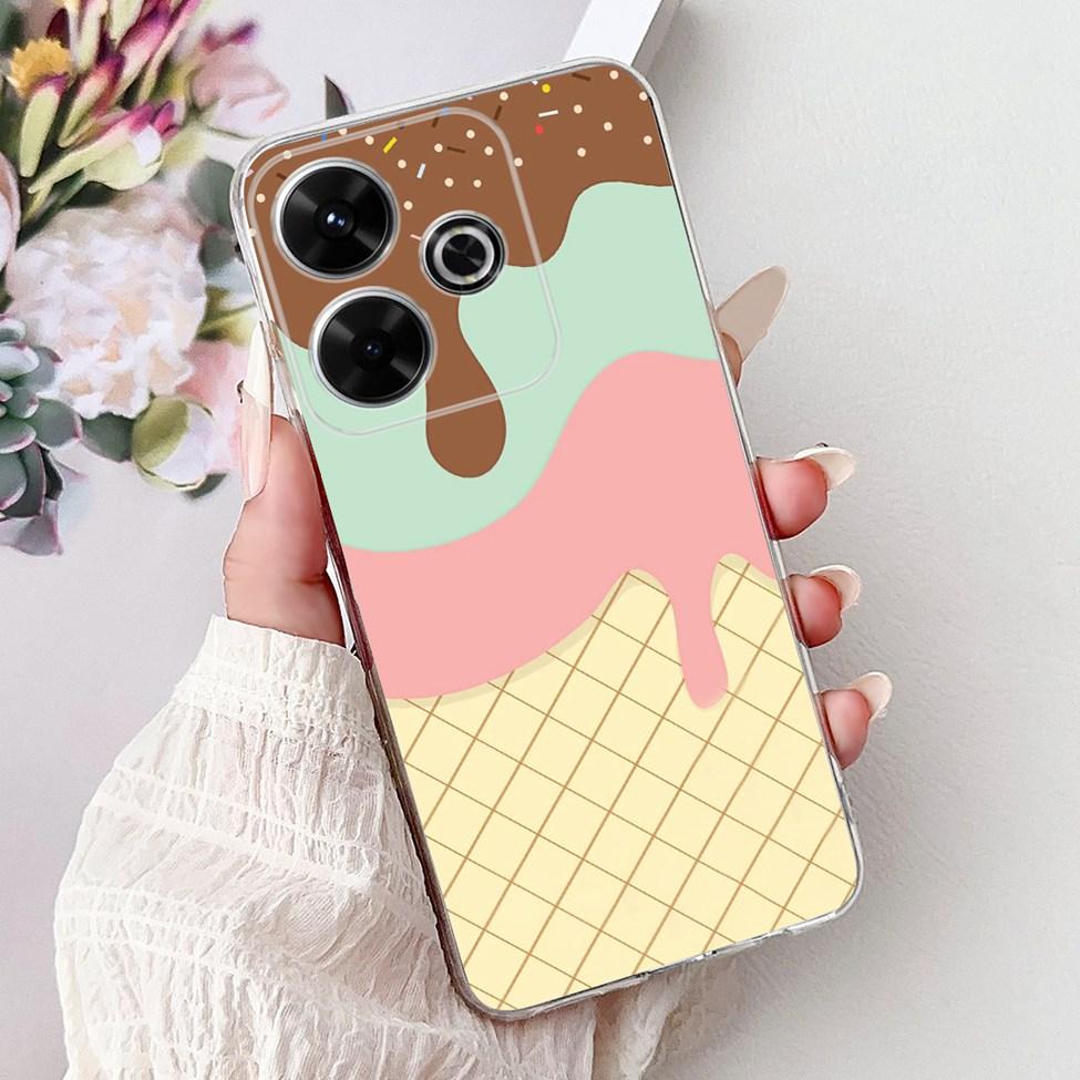 Clear Casing For Xiaomi Poco M6 Plus Cover For Xiaomi Poco M6 4G Case Luxury Butterfly Love Fashion Flowers Cool Lion Painted