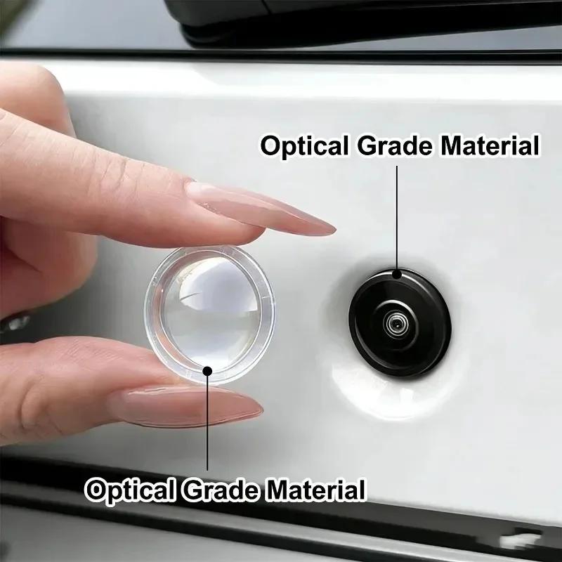 Car Camera Lens Transparent Protector Cover Universal Front Bumper Camera 360° All-Round Lens Guard PC Lens Protector Cover Kit