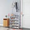 Yuanzu 5-Tier Metal Multi-functional Shoe & Hat Rack