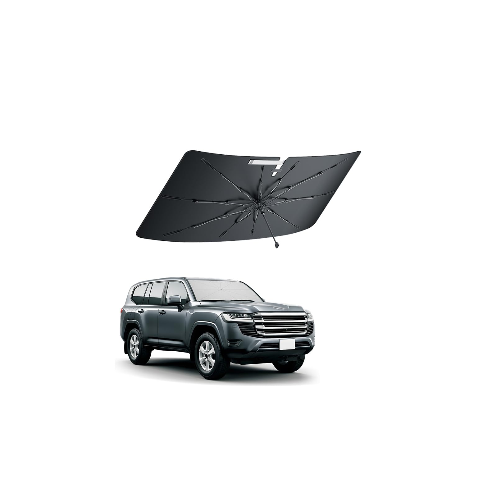 

BIBIBO Mitsubishi Outlander 3rd Generation GN0W Umbrella-Type Sun Shade Front Car Sun Shade Sun Mitsubishi Outlander GN0W чёрный