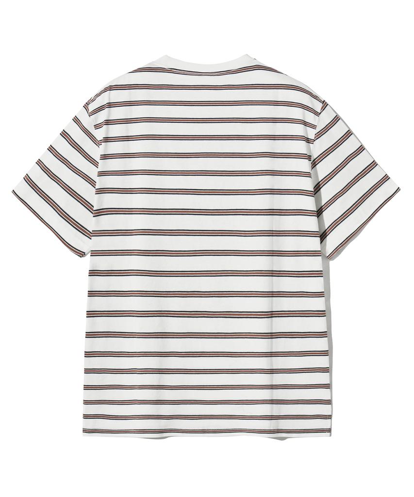 FILLUMINATE Multi-Stripe Pocket T-Shirt - Ivory