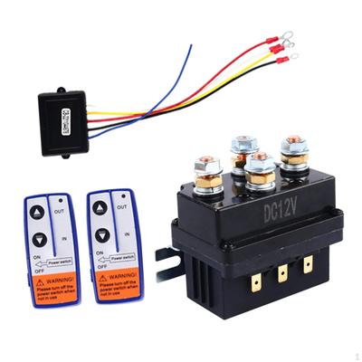 Winch Solenoid Relay 12V 250A Universal Replace Electric Remote Control Kits for