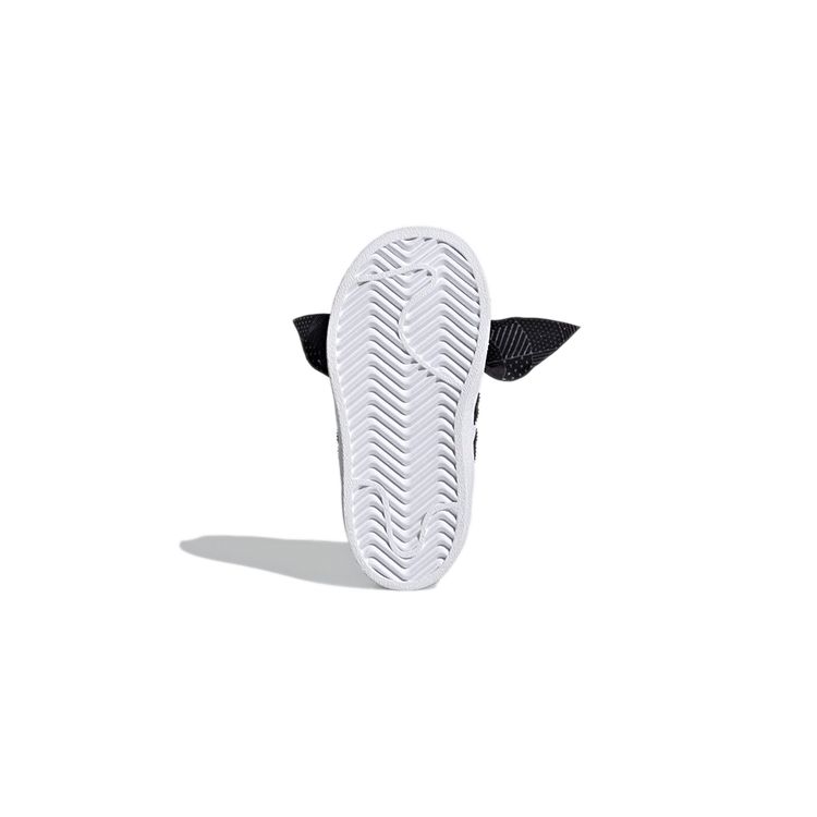 Adidas Originals Superstar Comfortable Non-Slip Low-Top Walking Shoes Baby Shoes White Black Q47380