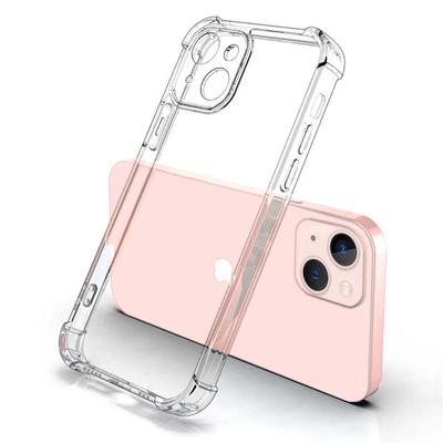 Klare Hülle für iPhone 14 Plus 13 12 11 Pro Max X XS XR 6 6s 7 8 Plus Dicke stoßfeste Silikonlinsenschutzhülle Rückseite