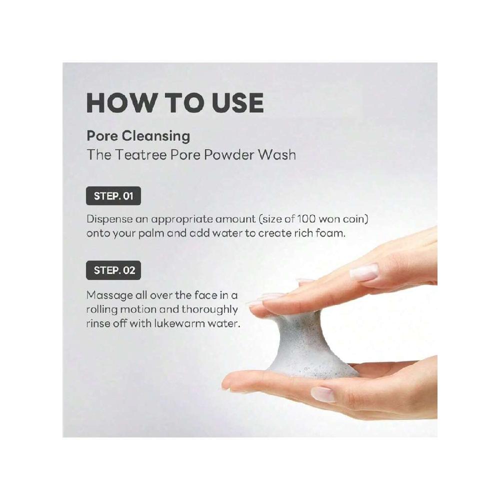 Mediheal Teatree Pore Powder Wash 50g Mild Pore Deep Cleanser With Gentle And Rich Salicylic Bubbles To Remove Blackhead