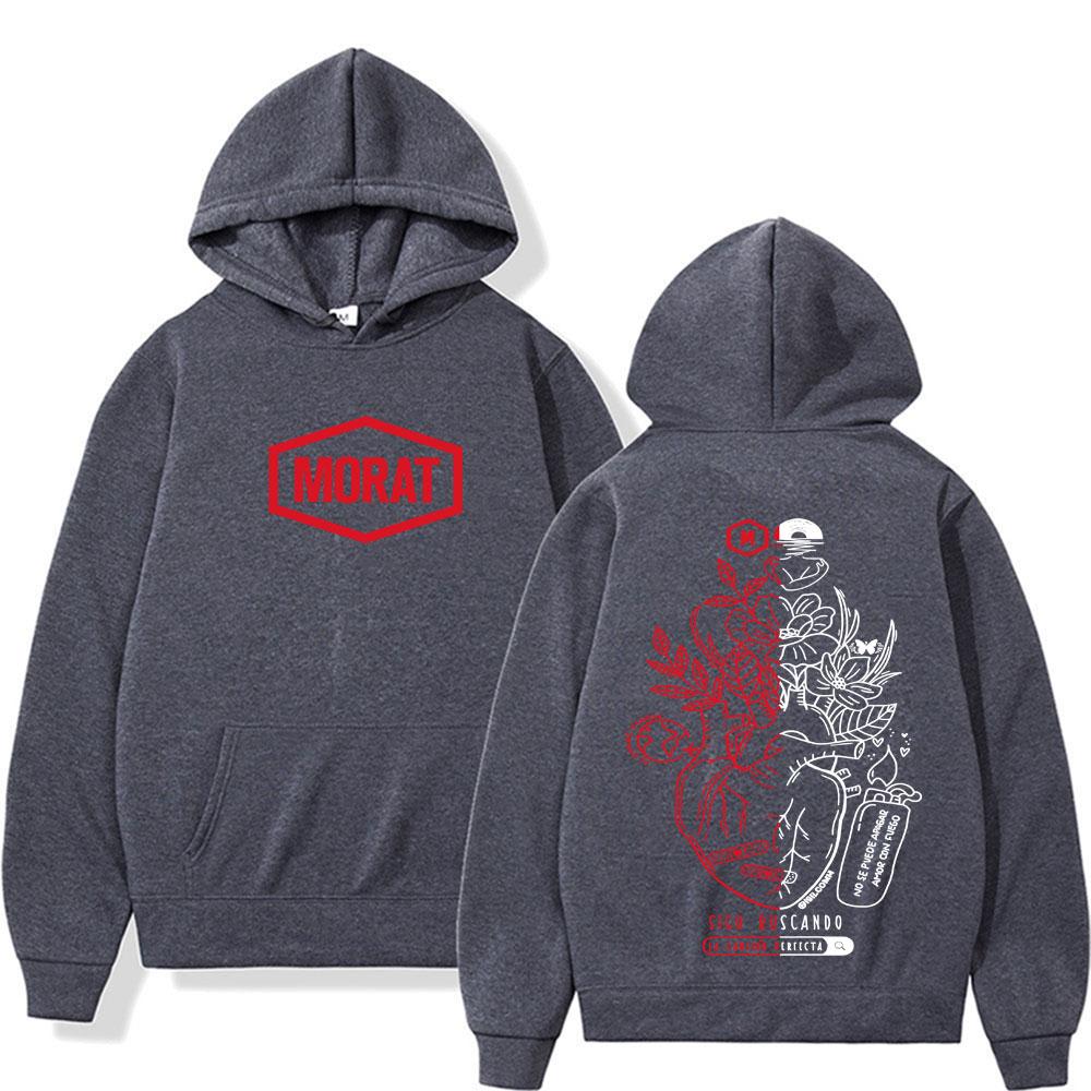 Rock Band Morat Album Graphic Printed Hoodies Unisex Hip Hop Vintage Trending Pullover Long Sleeve Comfort Hooded Sweatshirts