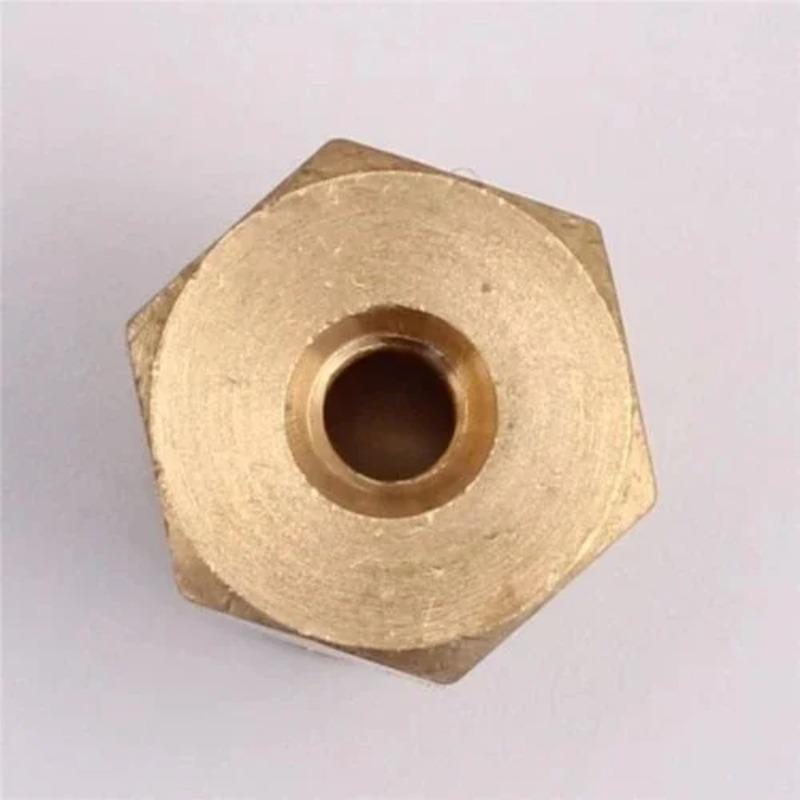 10pc 3/4/5/6/7mm Shaft Motor Flexible Coupling Tyre Wheel Brass Hex Coupler Set&wrench