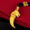 24k Gold-Plated Wolf Tooth Pendant - Men's Fashion Accessory Gift