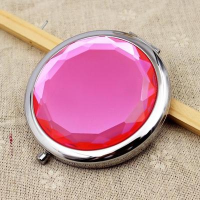 One New Portable Folding Makeup Mirror Round Tone Compact Pocket