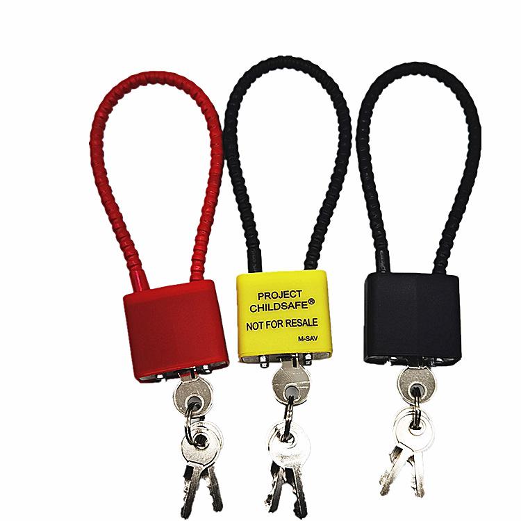 Extended Wire Rope Padlock for Cabinets – Anti-Theft Long Beam Lock