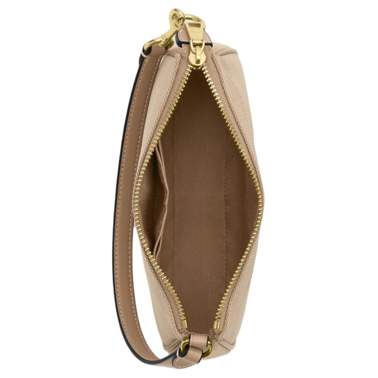 Coach Nolita 19 Classic Horse And Carriage Logo Canvas And Leather Tote Shoulder Bag Small Women Handbags Deep-Natural-Mixed-Color CAQ18-IMLG6