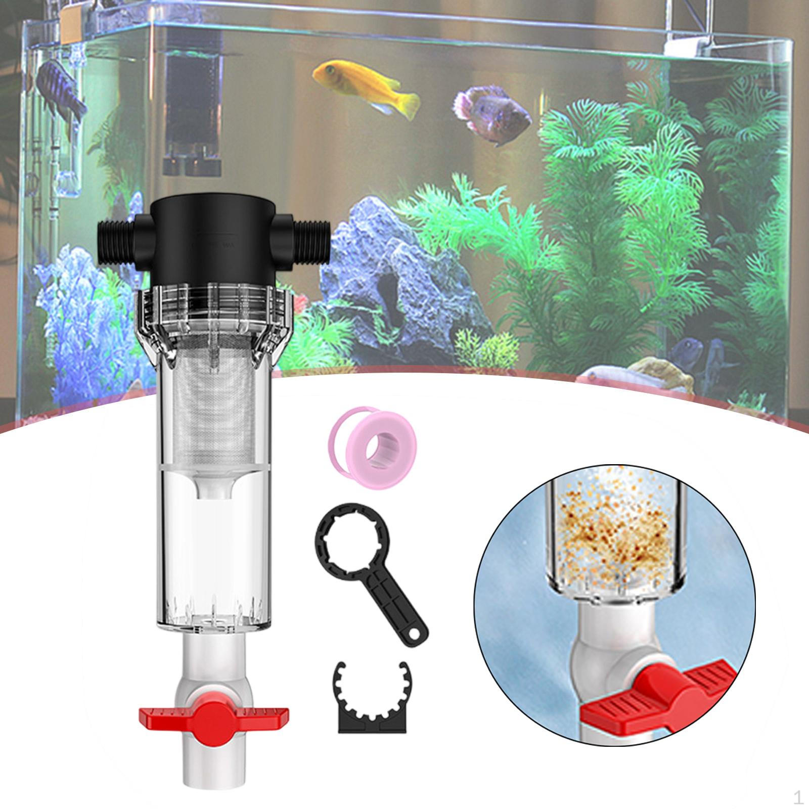 

Aquarium Pump Cleaner Reusable Transparent Leakproof 1/2 Thread Drainage Collector Accessory 40 Mesh