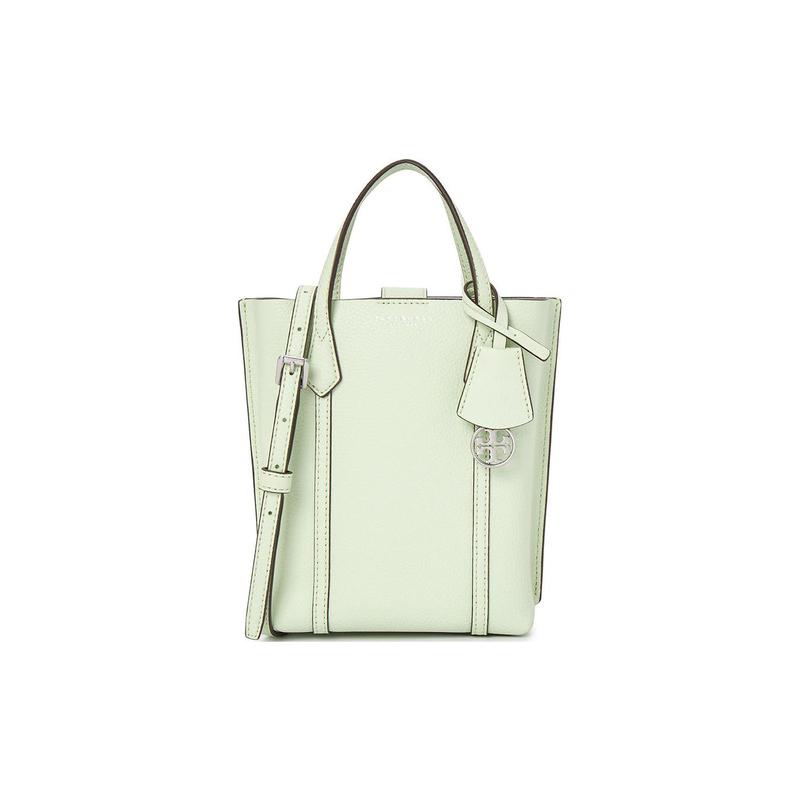 TORY BURCH Perry Magnetic Buckle Adjustable Detachable Shoulder Strap Embossed Leather Tote Bag Shopping Bag Shoulder Crossbody Handbag 142616-402