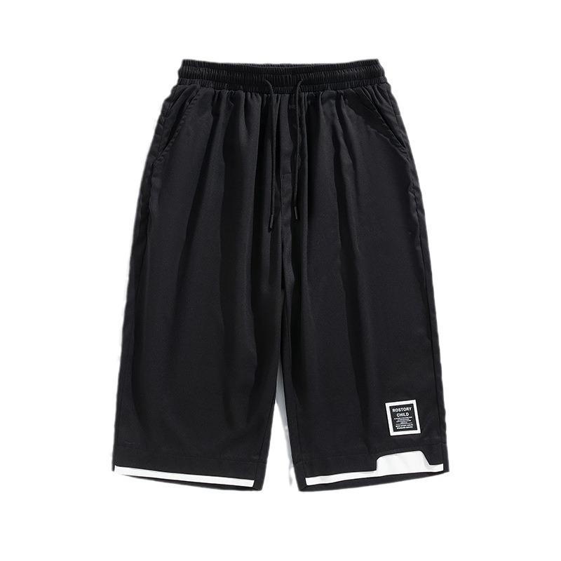 Men's Shorts Summer Trendy Loose Men's Sports and Casual Pants Thin 7/4 Breathable Pants