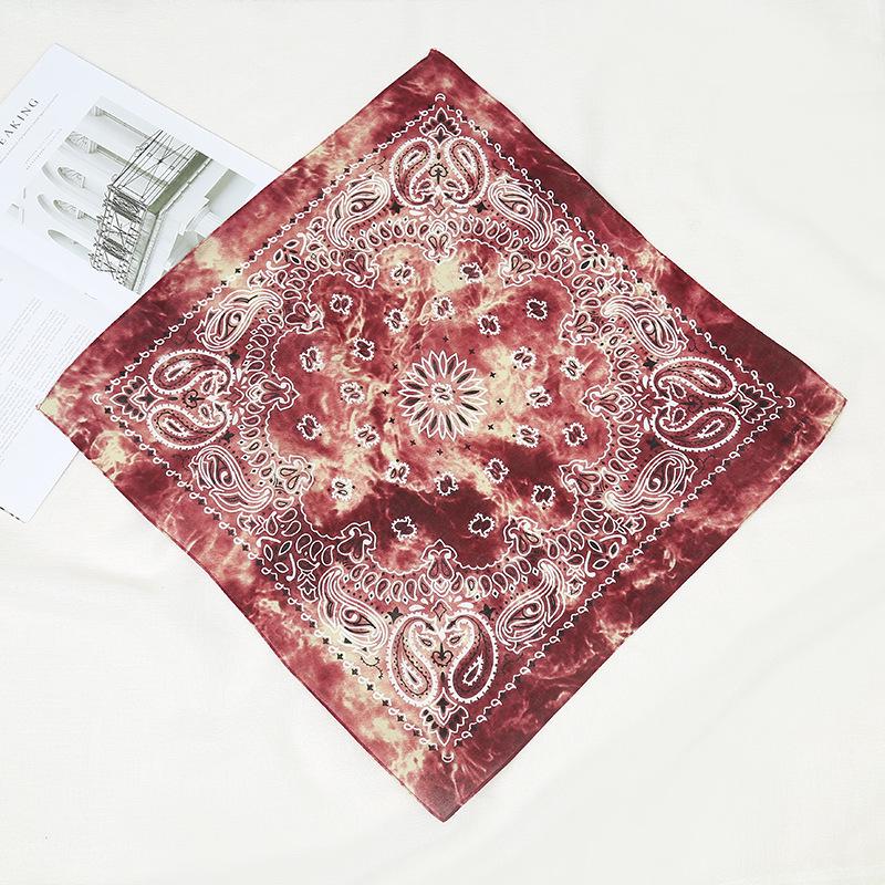 New Tie-dye Paisley Cotton Headband & Scarf: Sporty Outdoor Cycling & Hip Hop Accessory