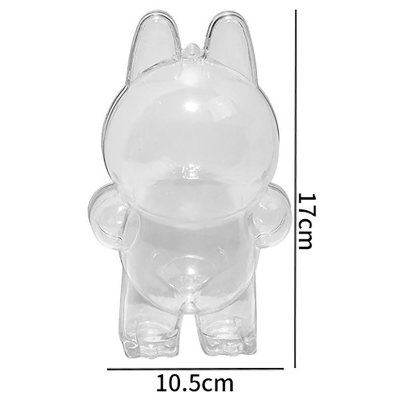 

Case Cover for LABUBU Plastic Clear Cover Storage Transparent PVC Bag Hanging Mode Organizer Doll Protective Figure Display Box