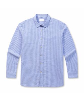 BRENTWOOD Linen Cotton Striped Casual Shirt Brsam26431Bux