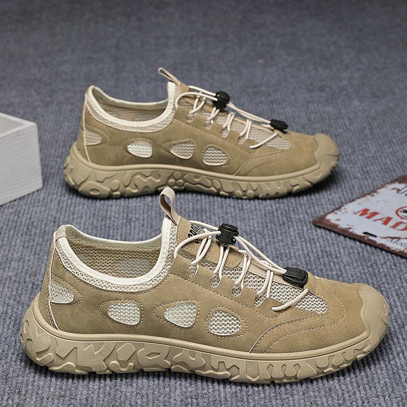 Fashion Summer Men's New Breathable Work Anti Slip Wear-resistant Casual Sports Shoes