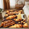 1PC Custom Name Sweet Pastry Delight Theme Floor Mat Ideal for Living Room, Game Rooms, Office, Bedroom, Floor Mat Playful Design