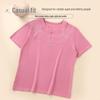 Mom's Plus Size Casual Summer Short-Sleeve T-Shirt - Loose, Stylish, Versatile Top for Middle-Aged and Elderly Women