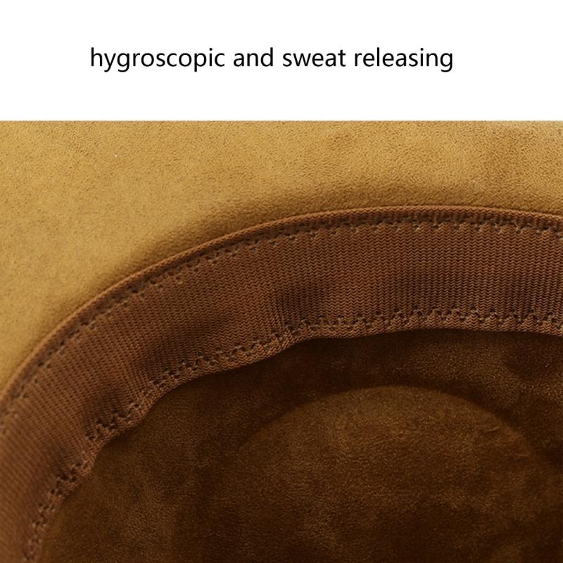 Vintage Sueded Denims Hat Trendy Western Headwear Casual Western Hat Outdoor for Music Festivals