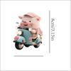 Piglet Shape Key Chain Pendant 2D Car Interior Pendant Piglet Key Chain  Backpack Decoration