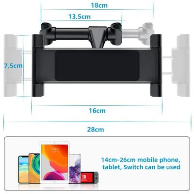 Teleskop Auto Hinten Kissen Telefon Halter Tablet Auto Ständer Sitz Hinten Kopfstütze Montage Halterung für Telefon Tablet 4-11 zoll