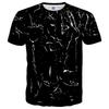 Bunte Lightning 3D Grafik T-Shirts Y2k Herren Freizeit Harajuku Street Kurzarm Tops Damen Mode Ice T-Shirt Kind Übergroße T-Shirts