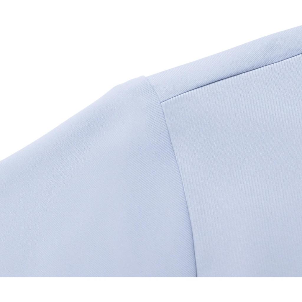 Li Ning Fitness Series UPF 50+ Logo Sun Protection Ice Feel Short Sleeve T-Shirt Women Tops Mojito-Blue ATSU730-1