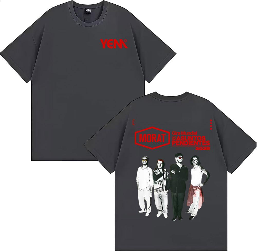 Band Morat Asuntos Pendientes Album 2025 Tour Tshirts Mens Women Harajuku Hip Hop Rock T Shirt Cotton Casual Oversized Tshirt