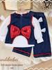 New Girls' Stylish Korean Spring/Autumn Denim 3-Piece Set