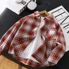 Children's Korean Style Plaid Long-Sleeve Cotton Shirt for Medium/Large Boys - Spring/Autumn Loose Jacket
