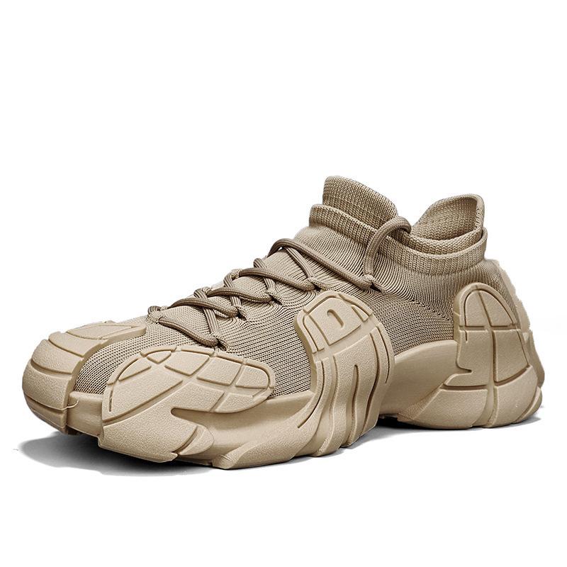 22 new summer youth sports and leisure shoes, light and breathable thick-soled comfortable flying woven trendy shoes