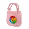 Silicone Bag For A Girl With A Detachable Flower, Pastel