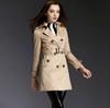 2024 Spring/Autumn Women's Double-Breasted Mid-Length Casual Trench Coat