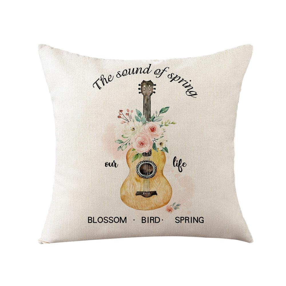 Aquarell Frühlings Kissenbezug Nordische Blume Heim Kissenbezug Polyester Schlafzimmer Sofa Kissenbezug