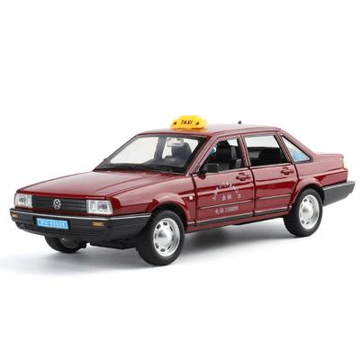 1/32 Volkswagen Santana Taxi Alloy Diecast Model Car Home Decoration & Collectibles Hobby Display Ornaments Holiday Present Gift