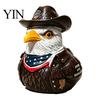 Patriotic Duck Ornament Military Figurine, Veteran for Car Dashboard, Resin Tribute Gift Independence Day Memorial Statue, Enthusiasts Enthusiast